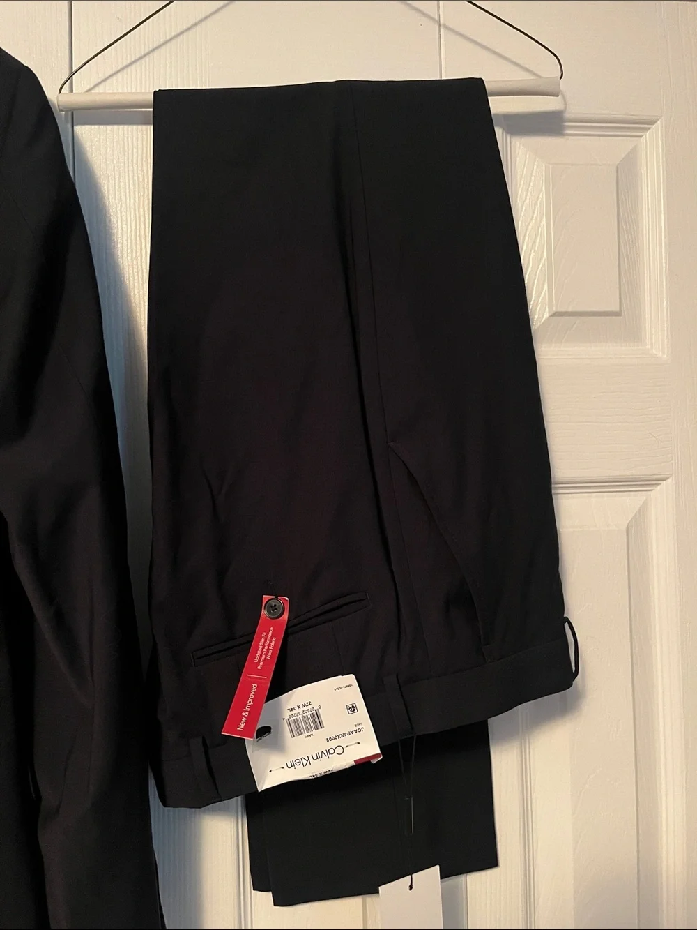 Calvin Klein Men’s Slim-Fit Wool-Blend Stretch Suit Jacket 40L & Trousers 32x34